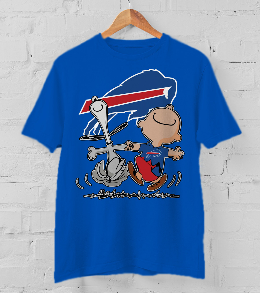 Buffalo Bills Peanuts Dancing Snoopy T-Shirt
