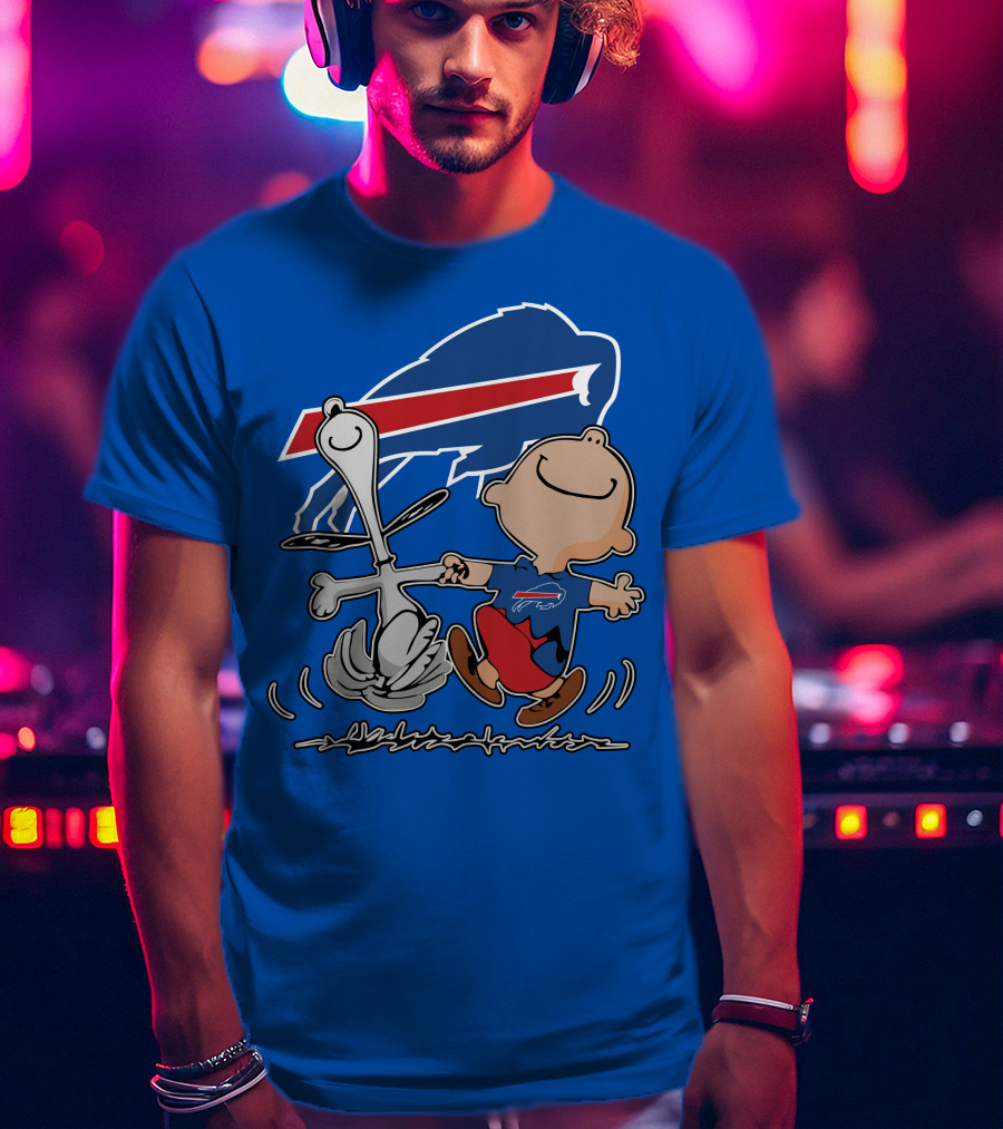 Buffalo Bills Peanuts Dancing Snoopy T-Shirt