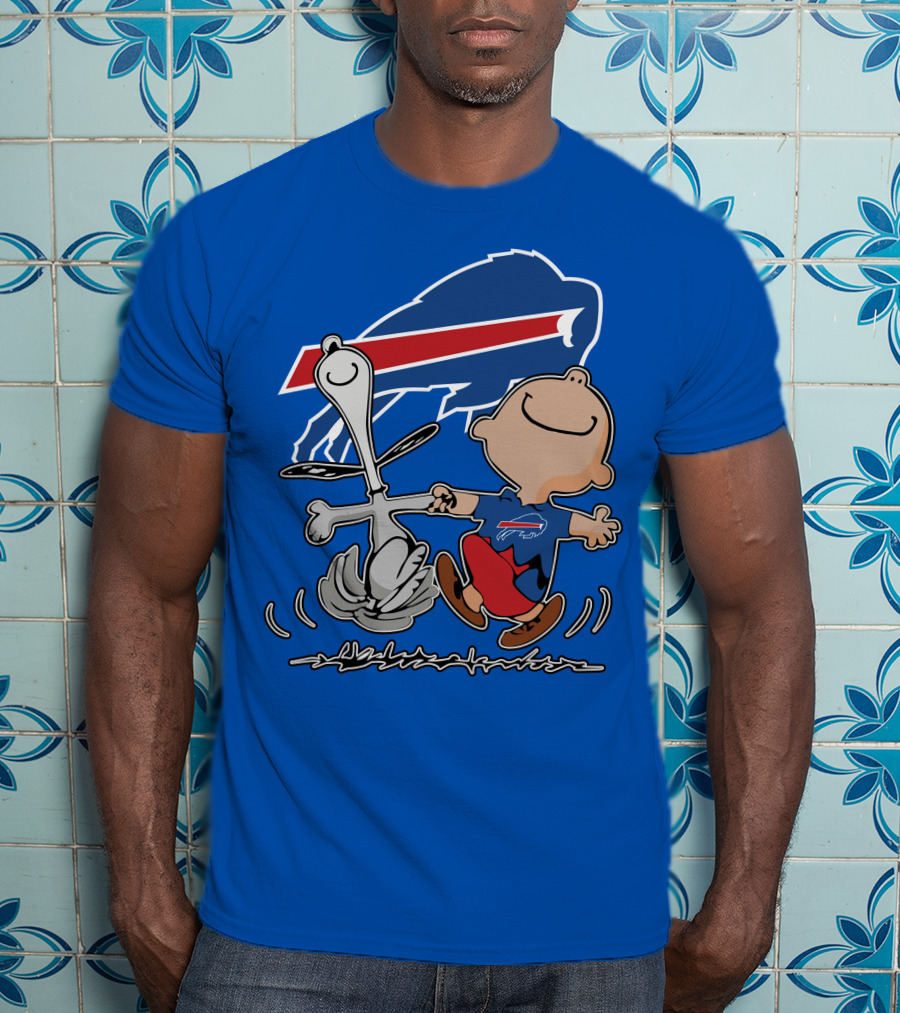 Buffalo Bills Peanuts Dancing Snoopy T-Shirt
