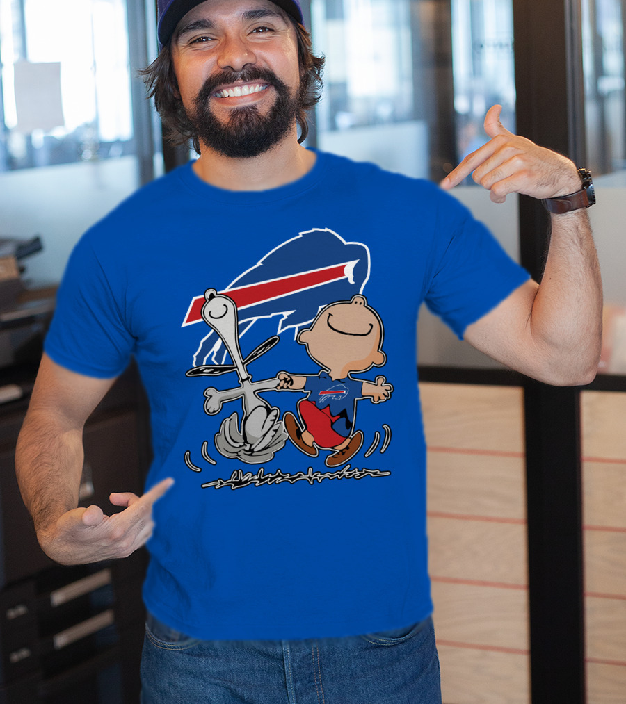 Buffalo Bills Peanuts Dancing Snoopy T-Shirt