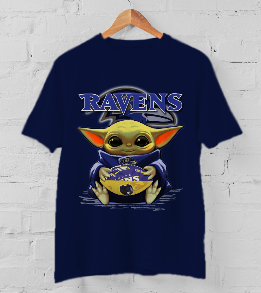 Yoda Ravens Football Baltimore Nfl Baby Character T-Shirt