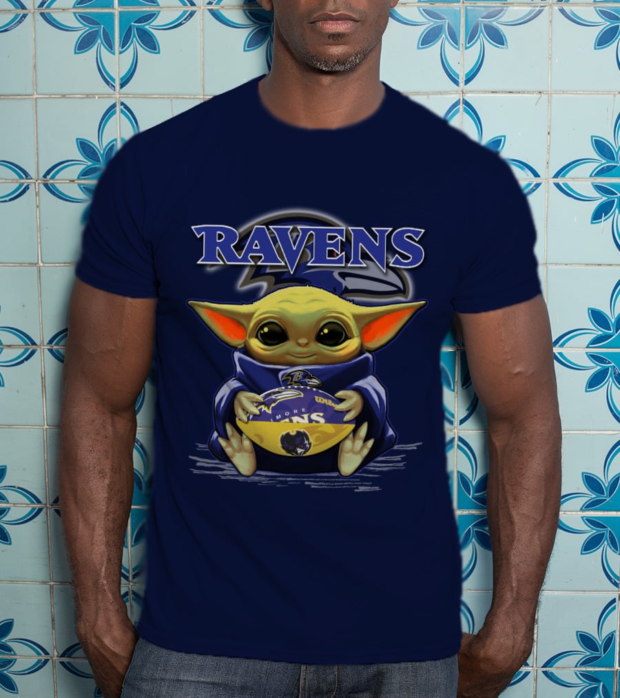 Yoda Ravens Football Baltimore Nfl Baby Character T-Shirt