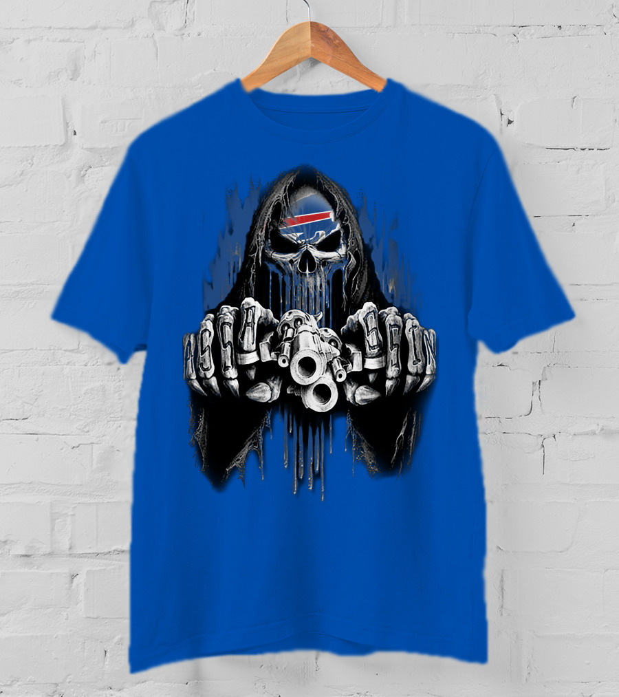 Buffalo Bills Mafia Grim Reaper Gunslinger T-Shirt