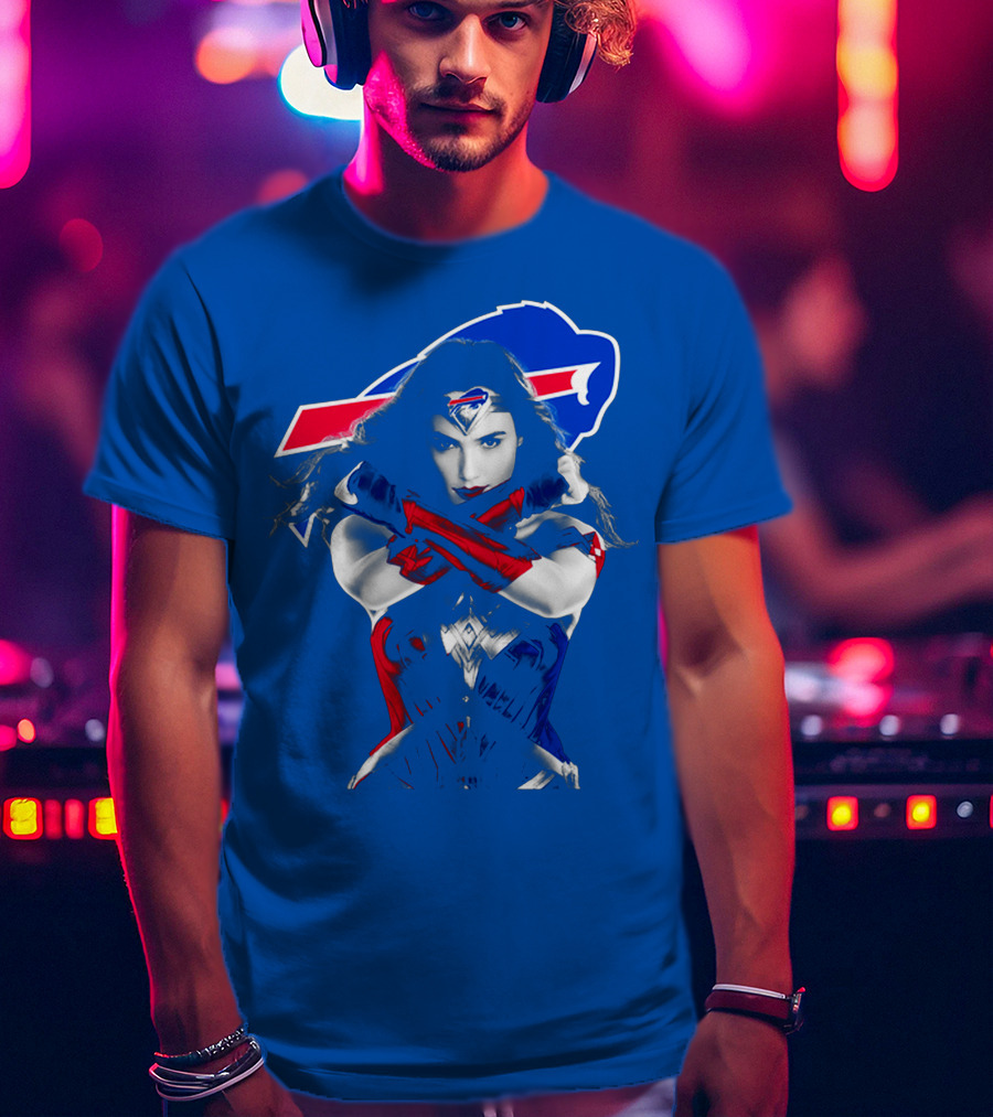 Buffalo Bills Wonder Woman Crossover T-Shirt