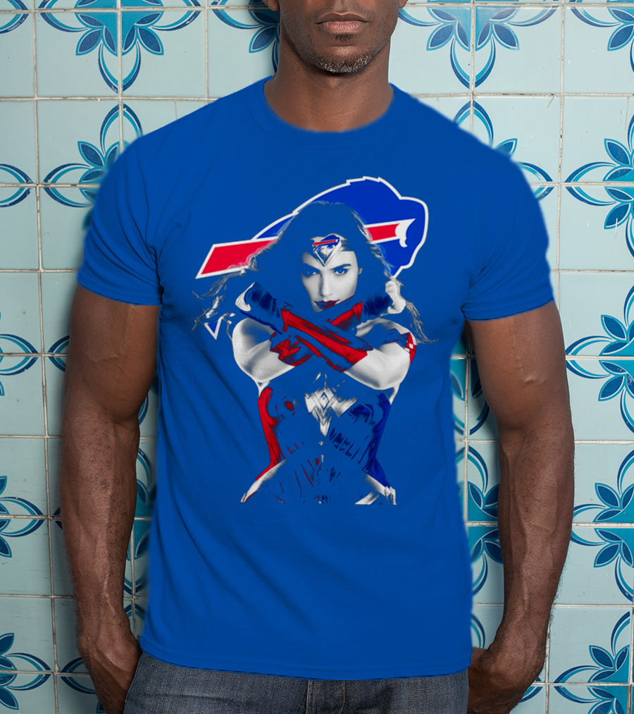 Buffalo Bills Wonder Woman Crossover T-Shirt