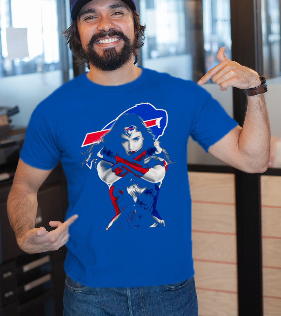 Buffalo Bills Wonder Woman Crossover T-Shirt