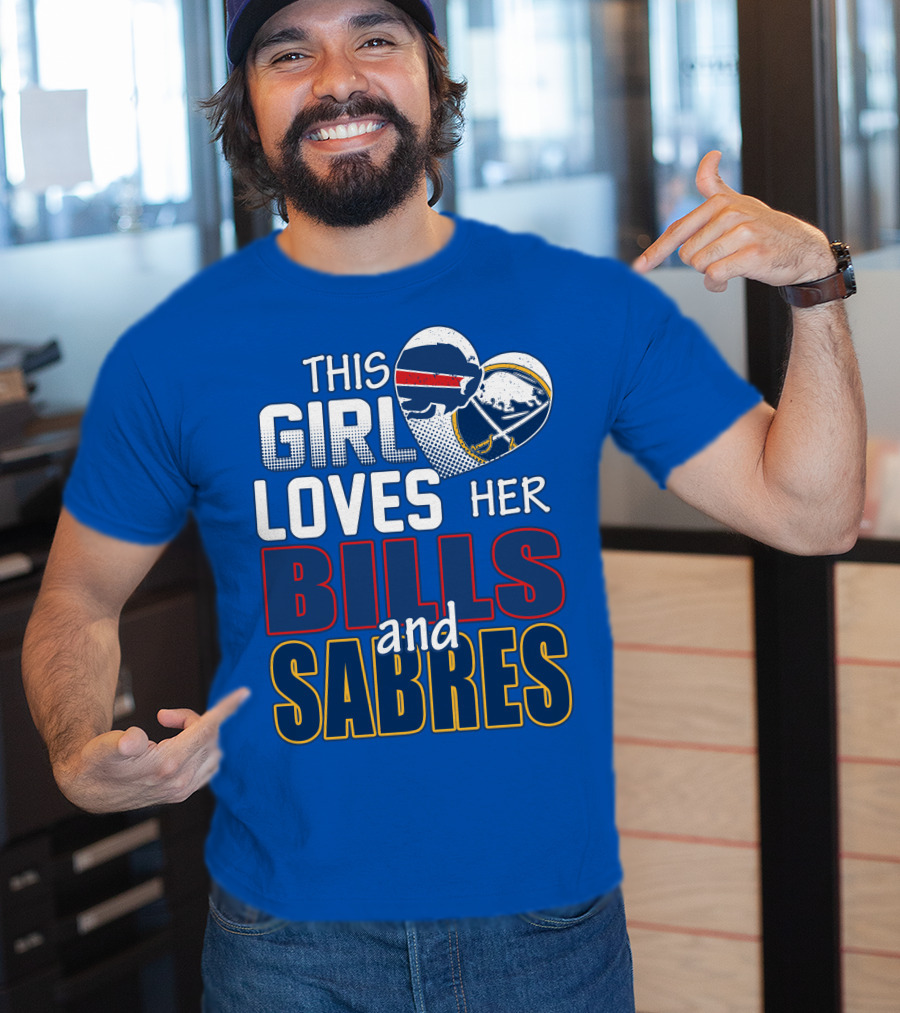 This Girl Loves Her Bills And Sabres T-Shirt