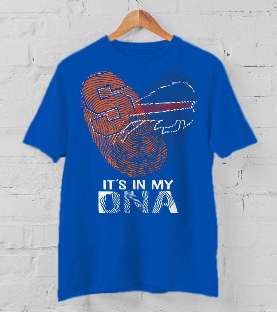 Buffalo Bills It's In My Dna Fingerprint Heart T-Shirt
