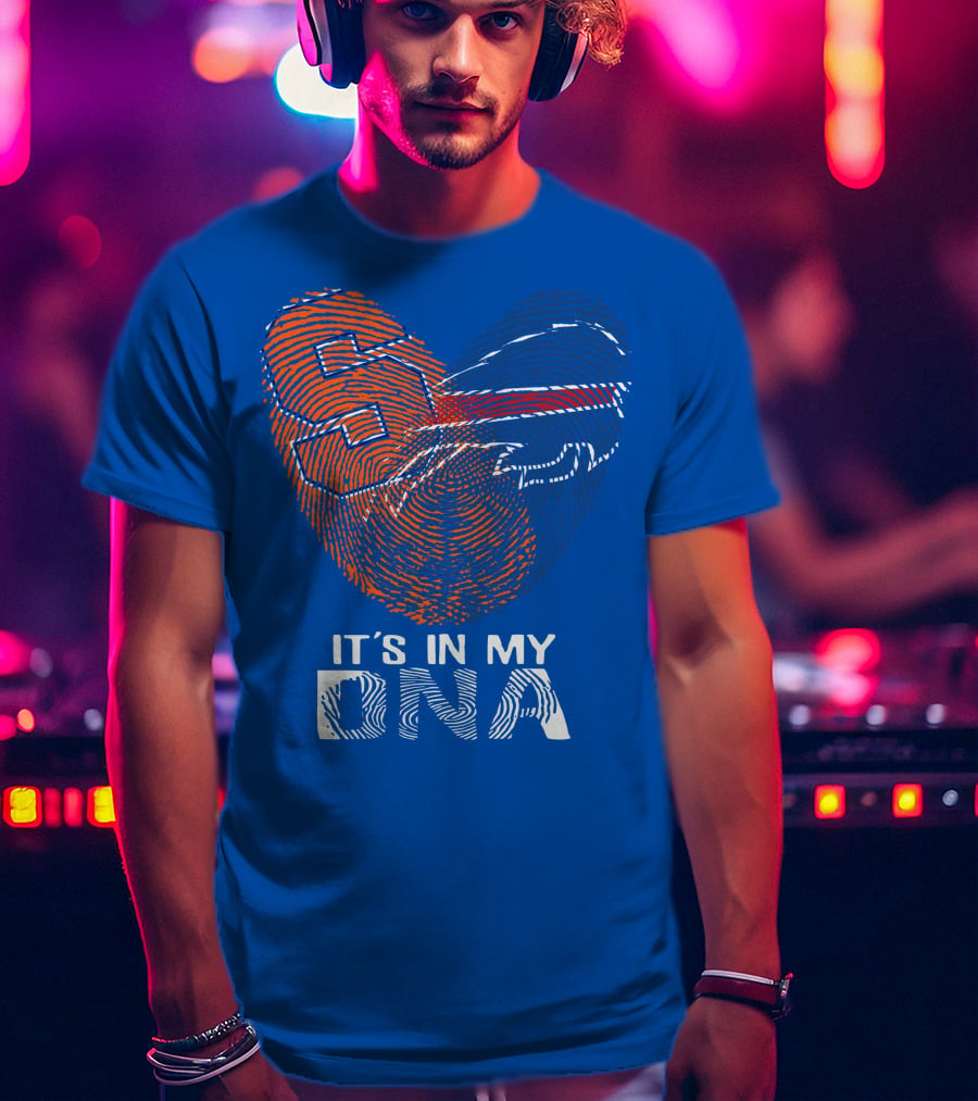 Buffalo Bills It's In My Dna Fingerprint Heart T-Shirt