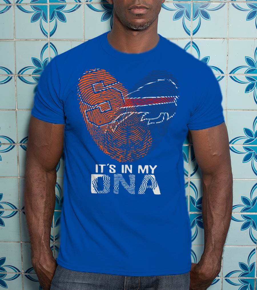 Buffalo Bills It's In My Dna Fingerprint Heart T-Shirt
