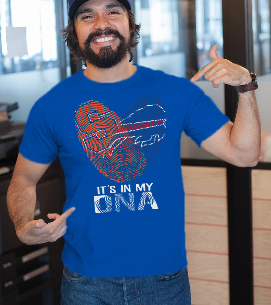 Buffalo Bills It's In My Dna Fingerprint Heart T-Shirt