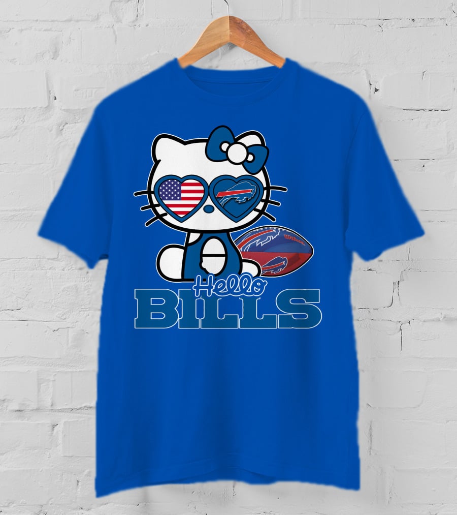 Hello Bills Buffalo American Football Kitty T-Shirt