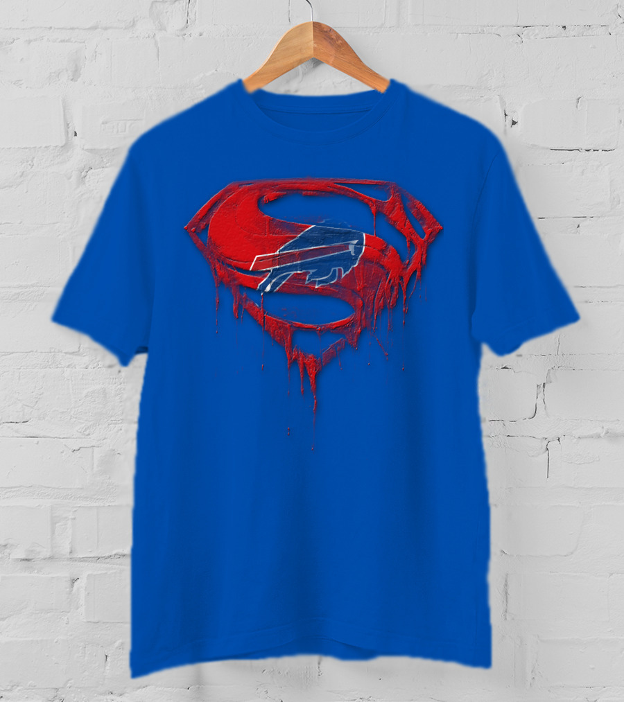 Buffalo Bills Superman Logo Fusion T-Shirt