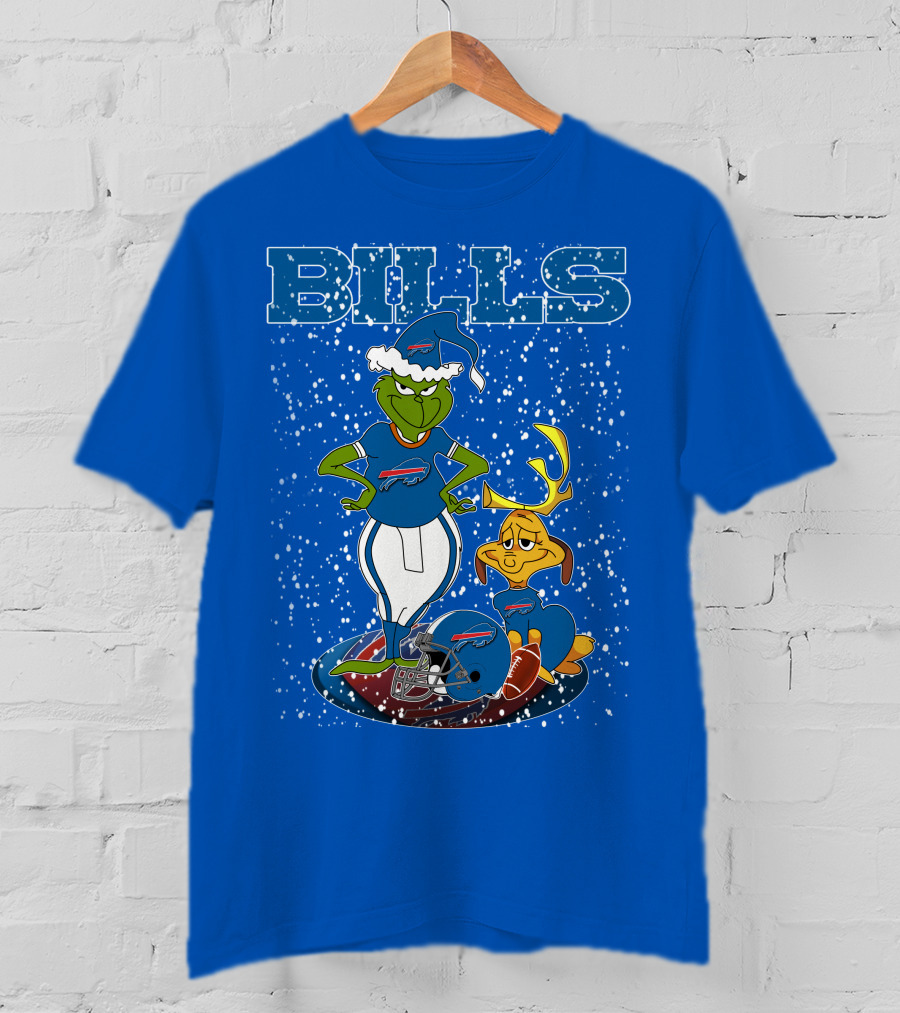 Grinchxmas Bills Christmas NFL Buffalo Bills Football Grinch T-Shirt