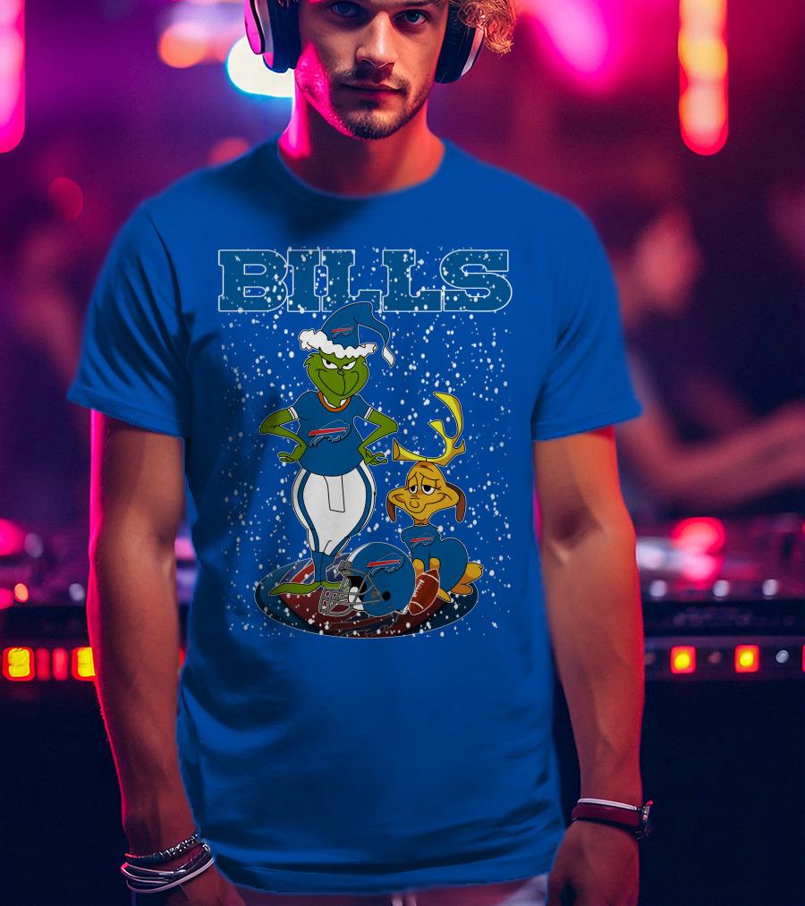 Grinchxmas Bills Christmas NFL Buffalo Bills Football Grinch T-Shirt