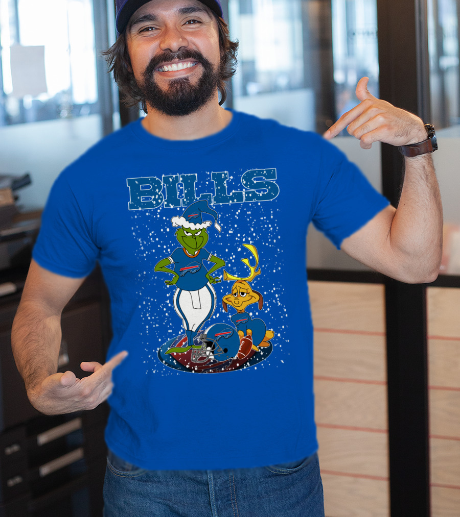 Grinchxmas Bills Christmas NFL Buffalo Bills Football Grinch T-Shirt