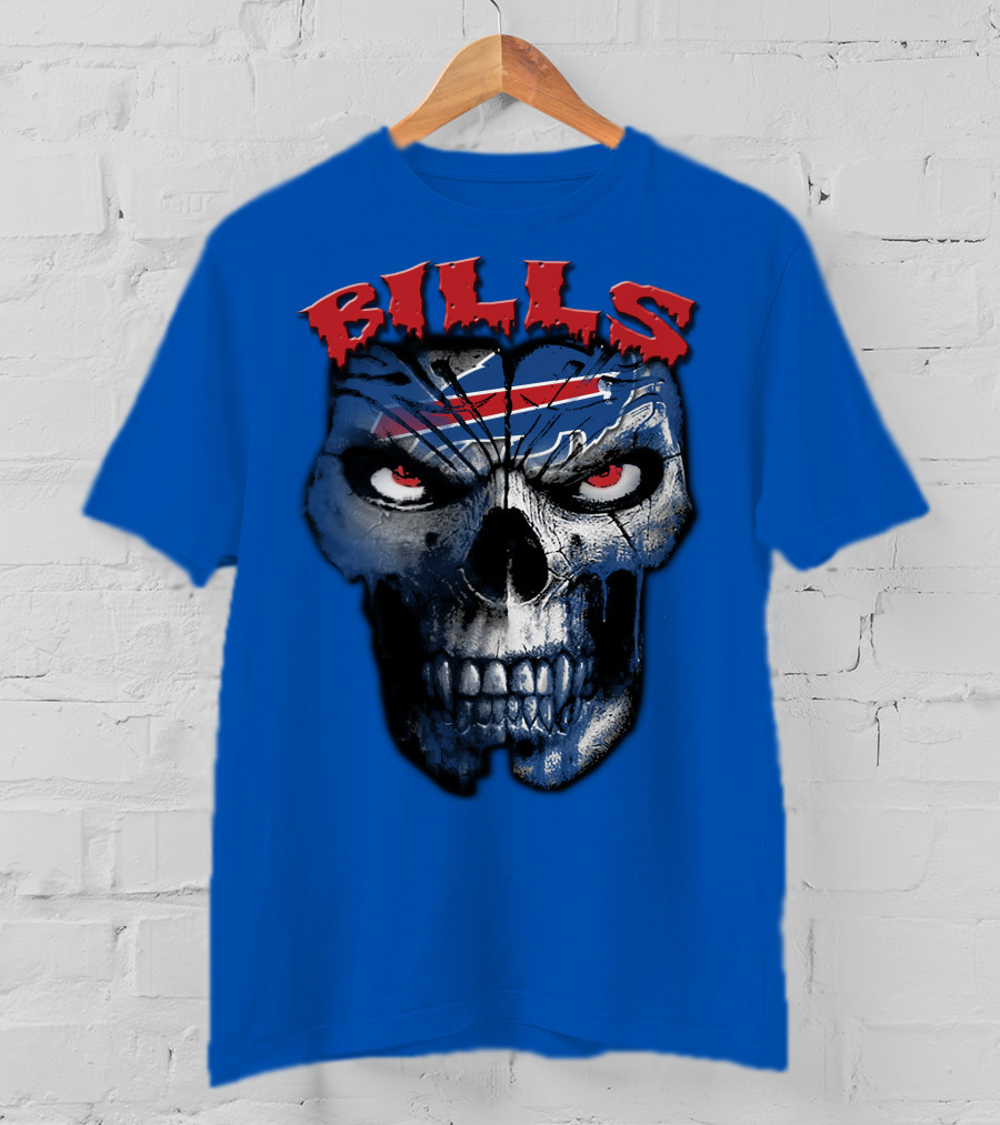 Buffalo Bills Skull Logo T-Shirt