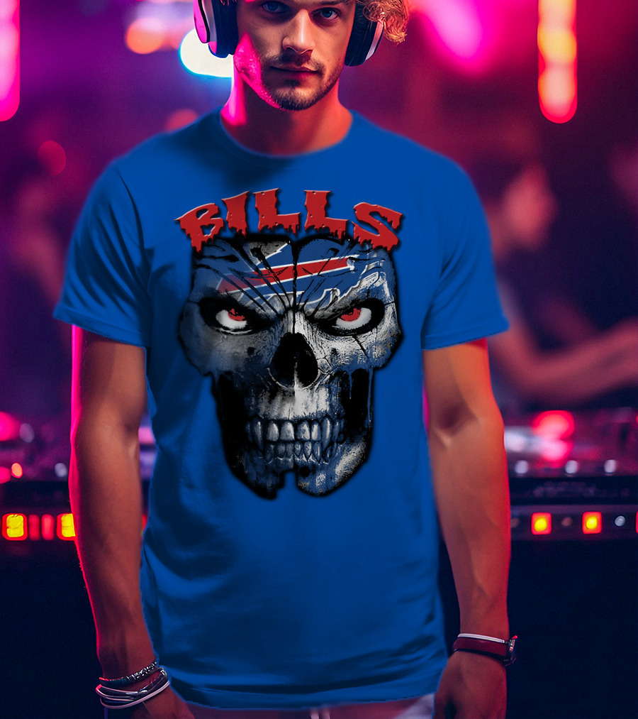 Buffalo Bills Skull Logo T-Shirt