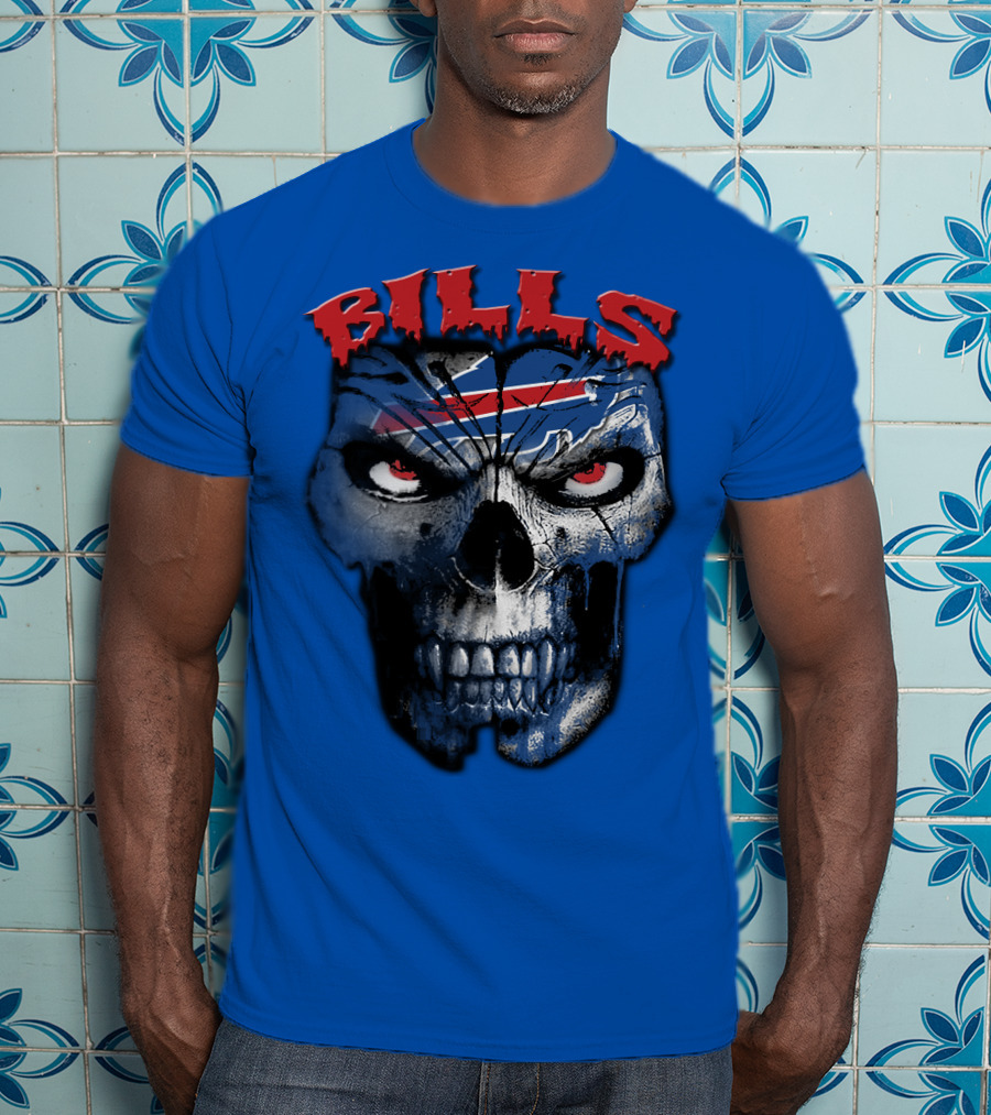 Buffalo Bills Skull Logo T-Shirt