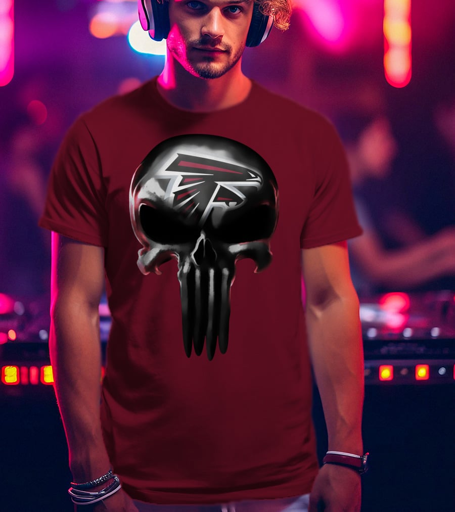 Atlanta Falcons Skull Logo T-Shirt