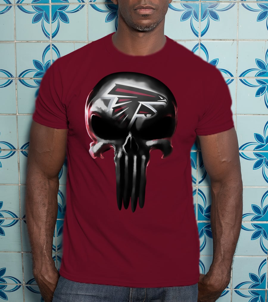 Atlanta Falcons Skull Logo T-Shirt