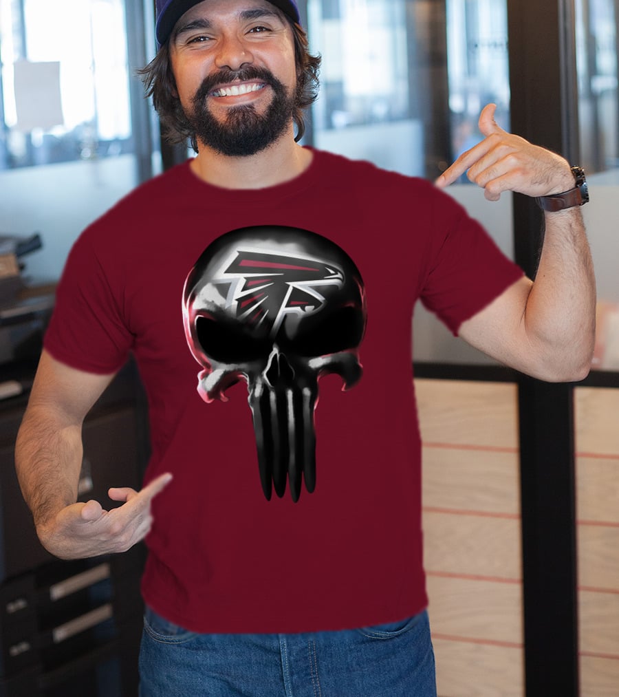 Atlanta Falcons Skull Logo T-Shirt