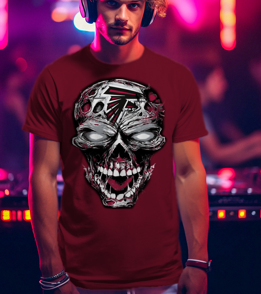 Atlanta Falcons Skull T-Shirt