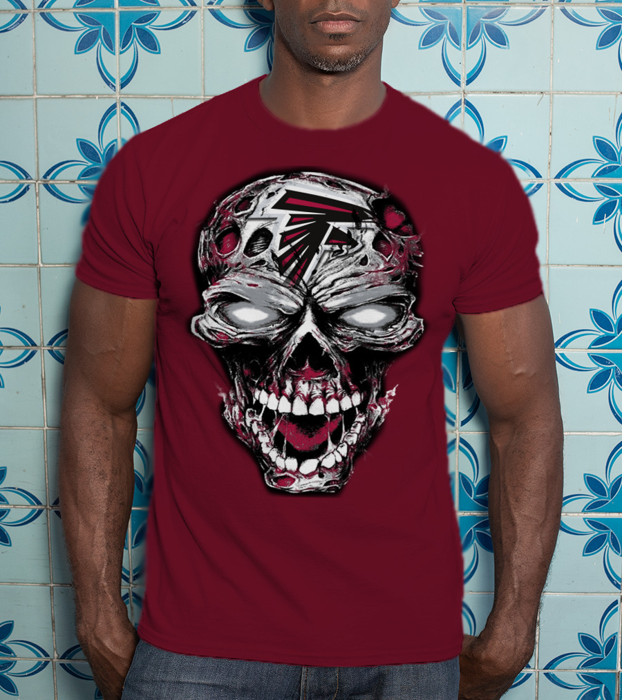 Atlanta Falcons Skull T-Shirt