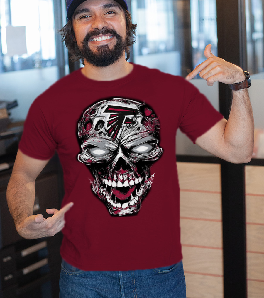 Atlanta Falcons Skull T-Shirt