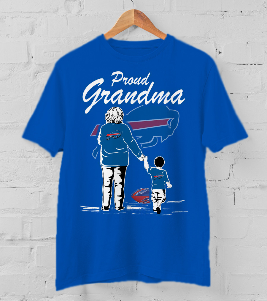 Proud Grandma Buffalo Bills Family Fan Love Football Generations T-Shirt