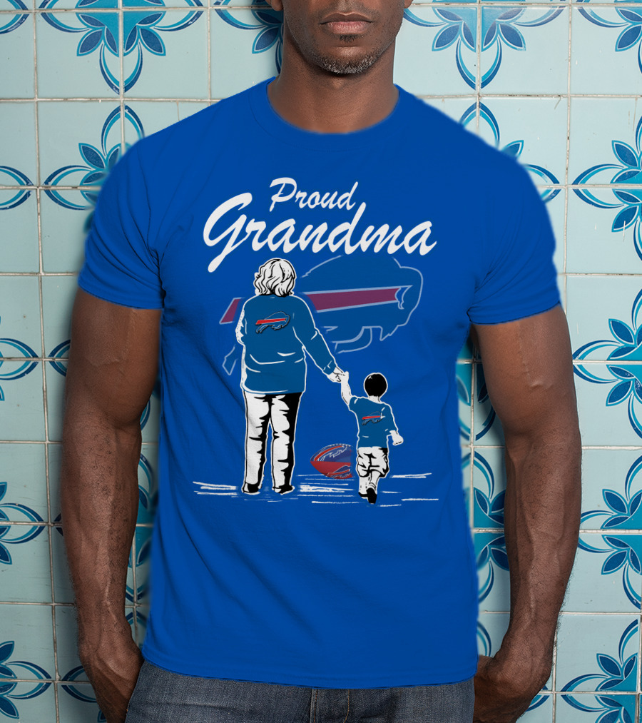 Proud Grandma Buffalo Bills Family Fan Love Football Generations T-Shirt