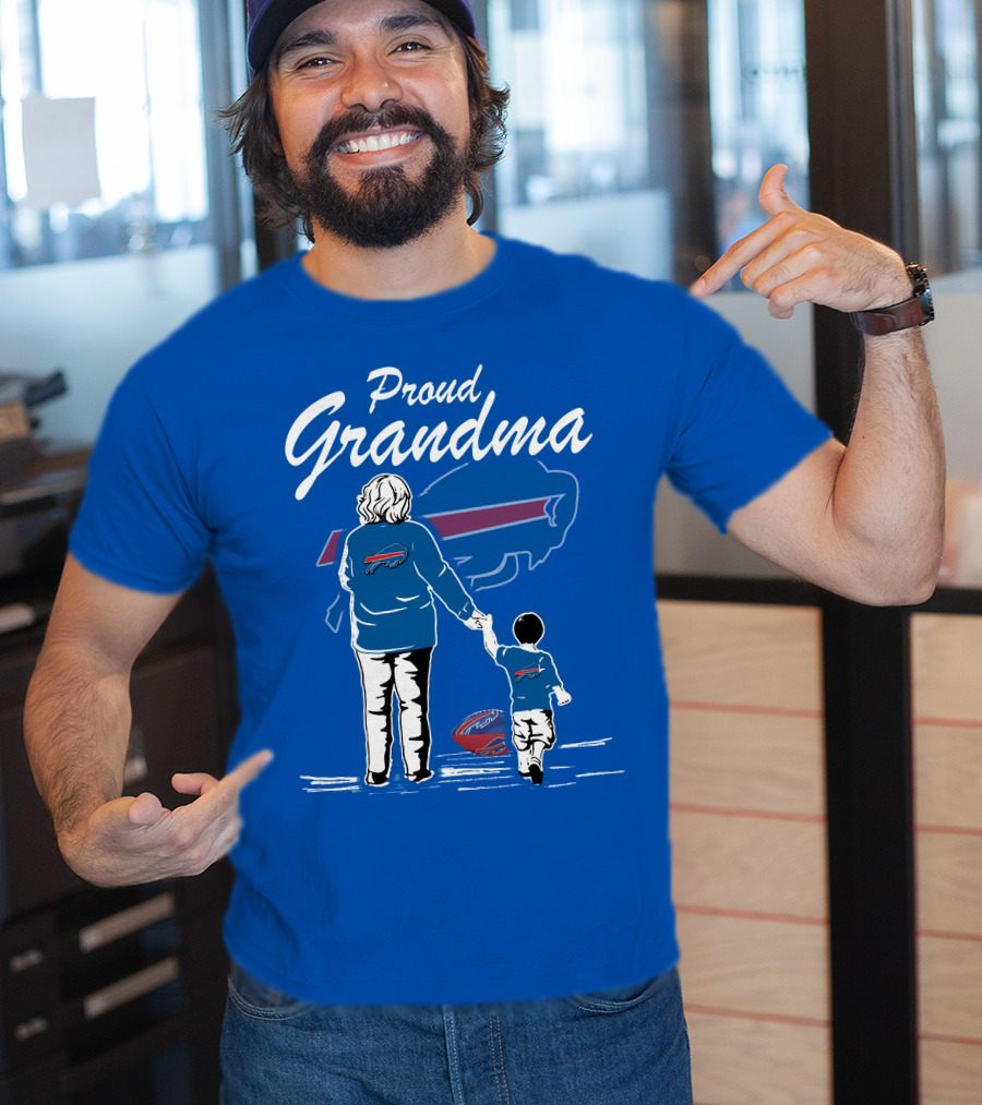 Proud Grandma Buffalo Bills Family Fan Love Football Generations T-Shirt