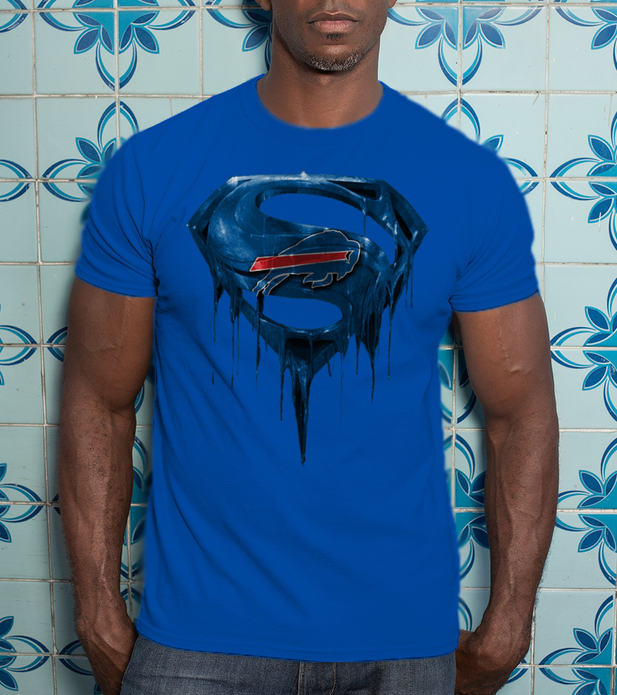 Superman Buffalo Bills Logo Fusion T-Shirt