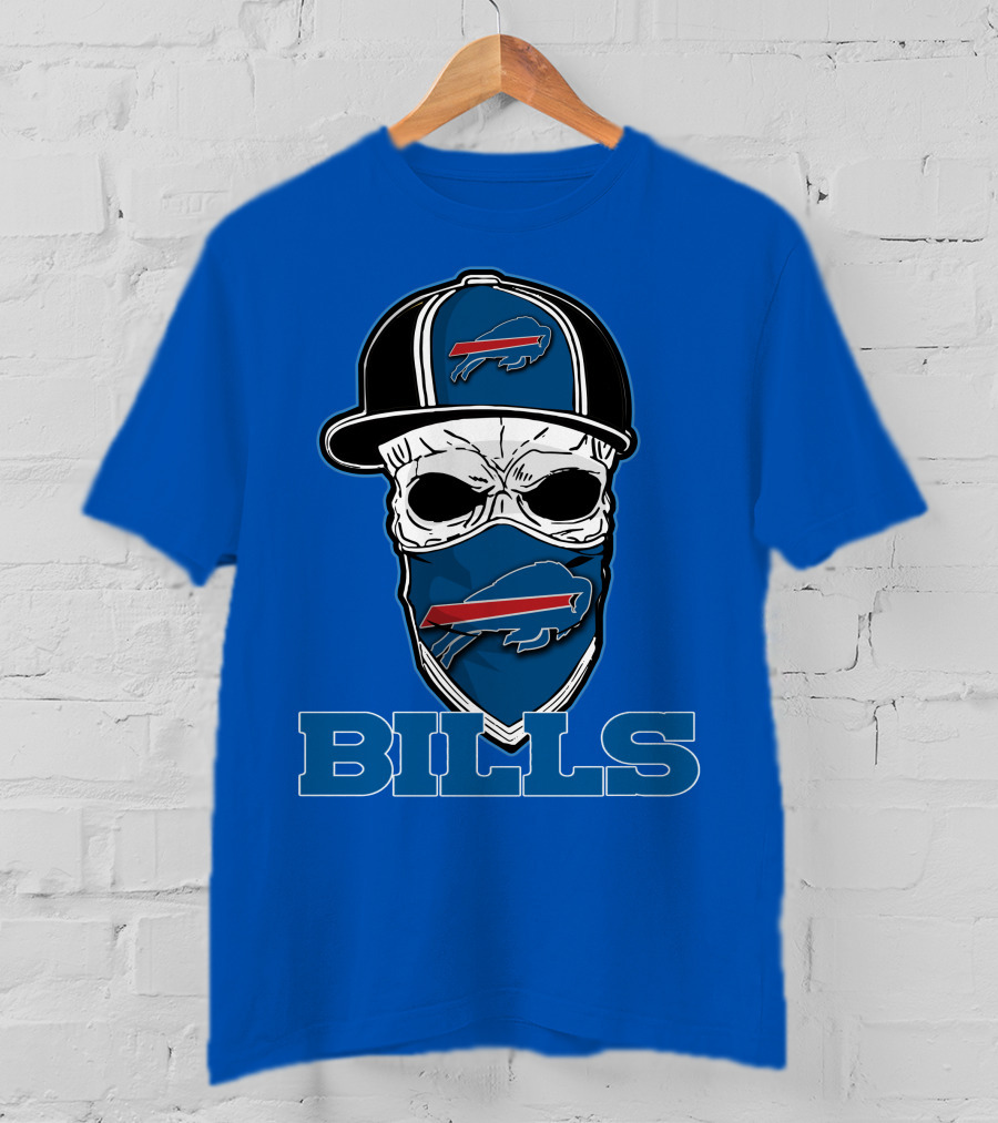 Skull Hat Bills Buffalo T-Shirt