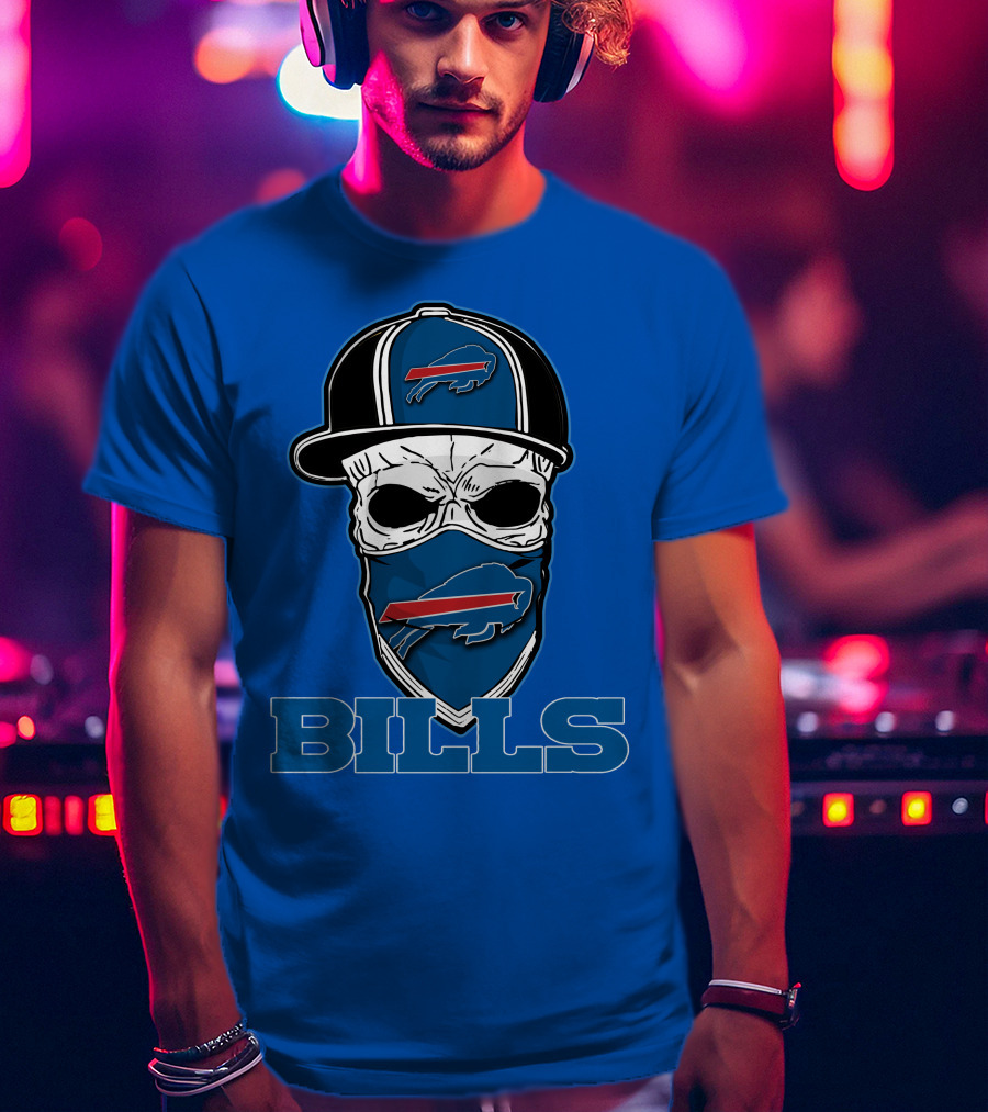 Skull Hat Bills Buffalo T-Shirt