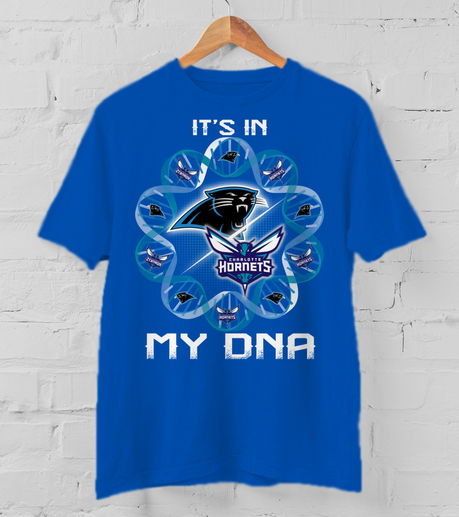 It's In My Dna Carolina Panthers Charlotte Hornets T-Shirt