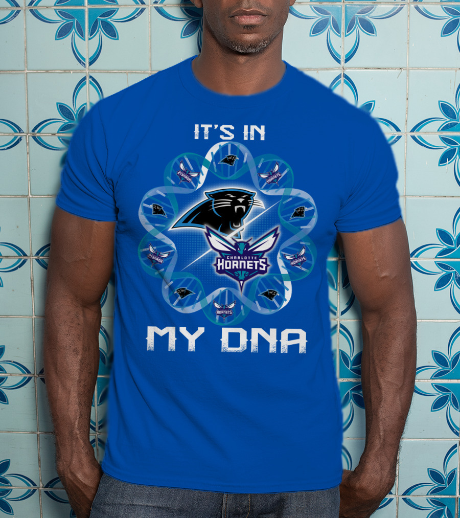 It's In My Dna Carolina Panthers Charlotte Hornets T-Shirt