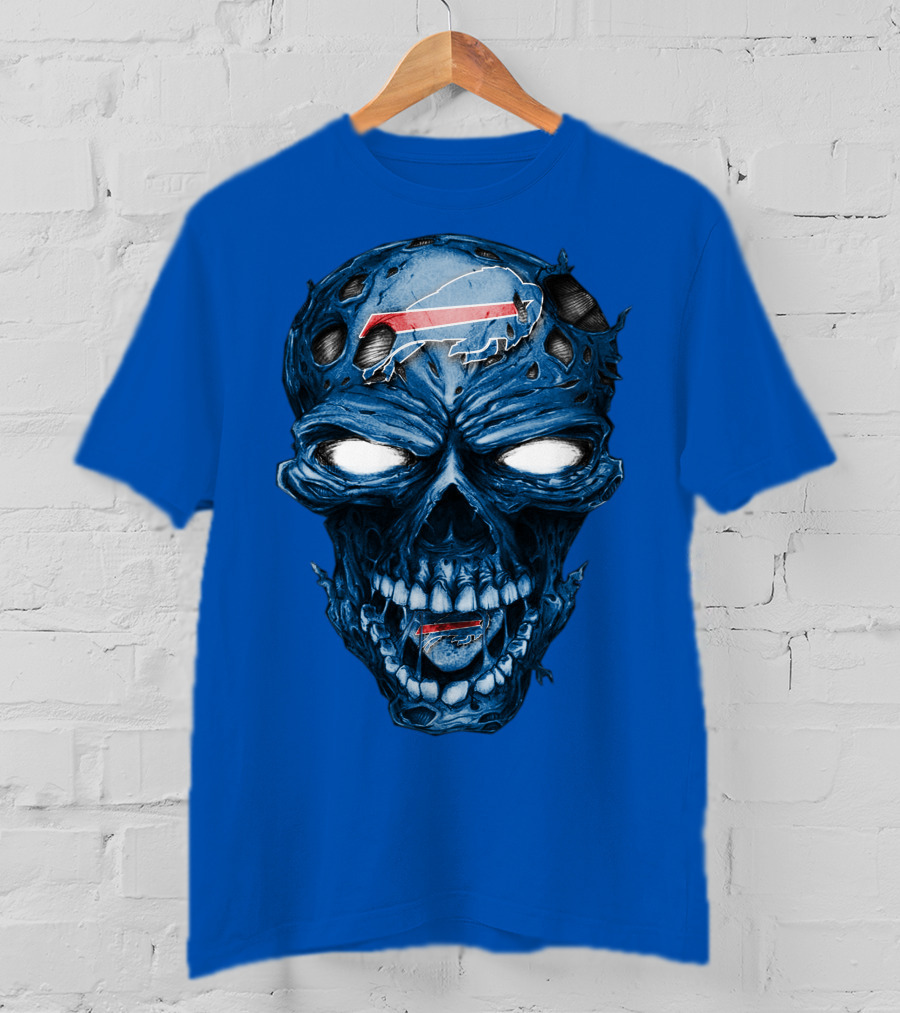 Buffalo Bills Skull Logo Horror T-Shirt