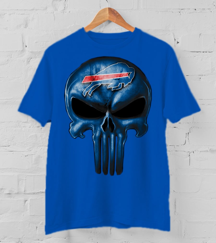 Buffalo Bills Skull Punisher T-Shirt