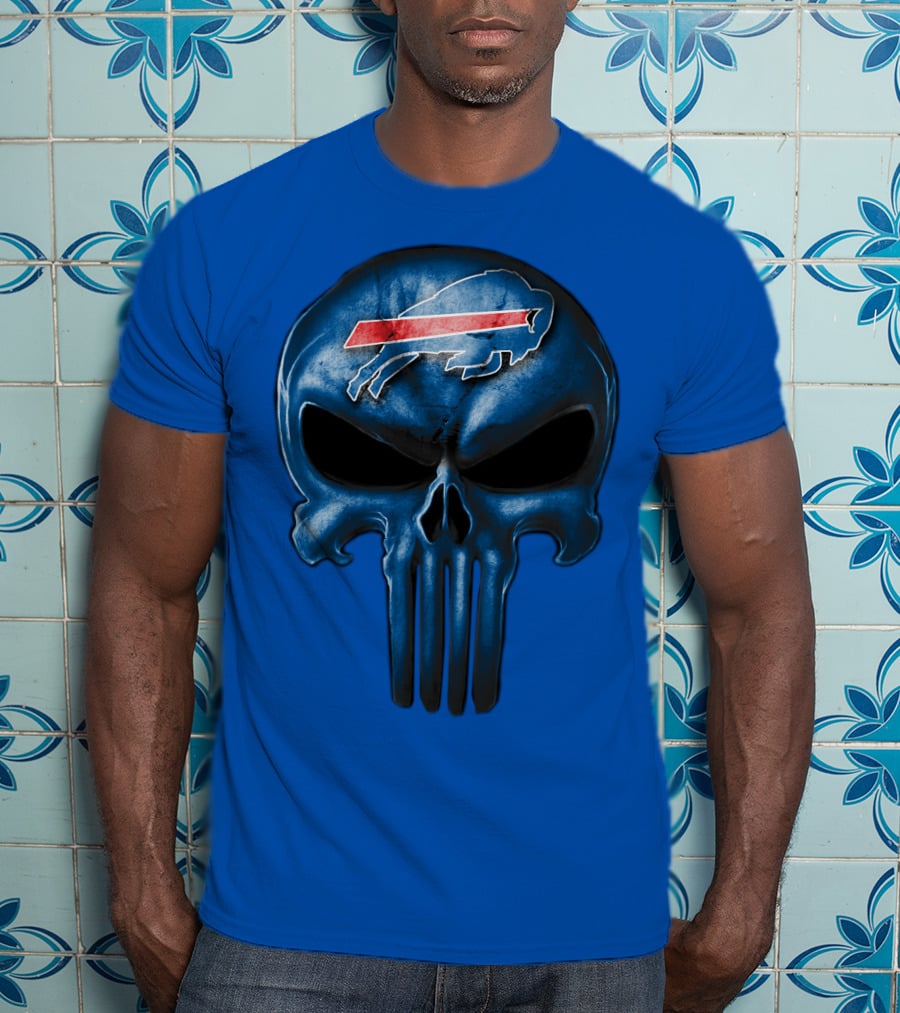 Buffalo Bills Skull Punisher T-Shirt