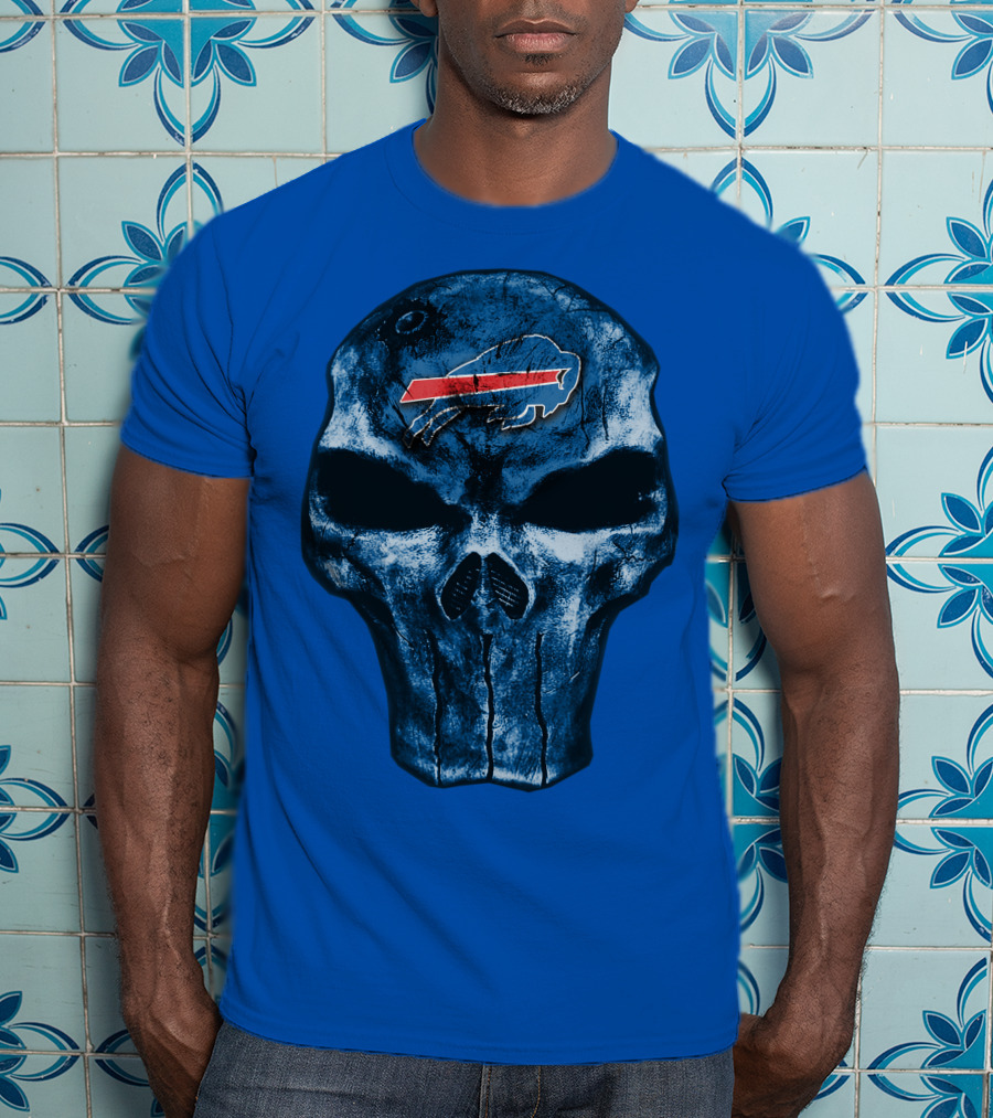 Buffalo Bills Skull Fan T-Shirt