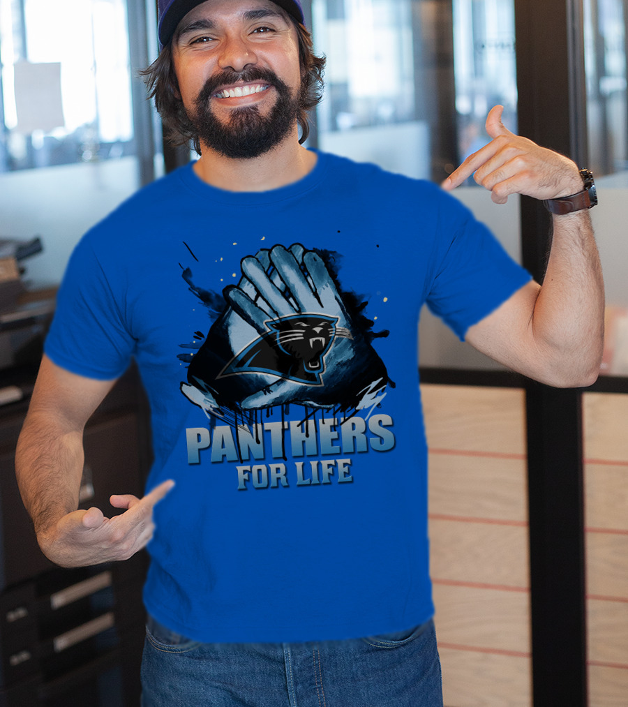 Panthers For Life Carolina Panthers T-Shirt