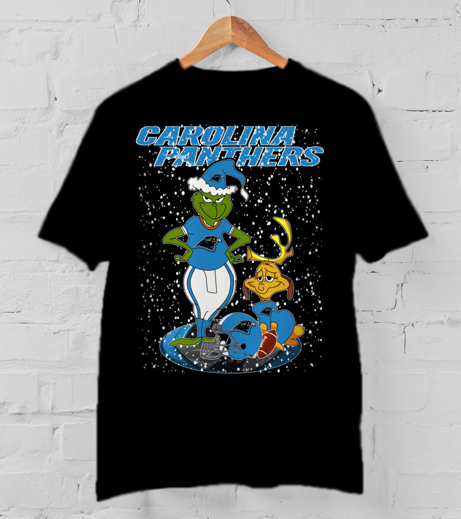 Grinchxmas Carolina Panthers Football Holiday Special T-Shirt
