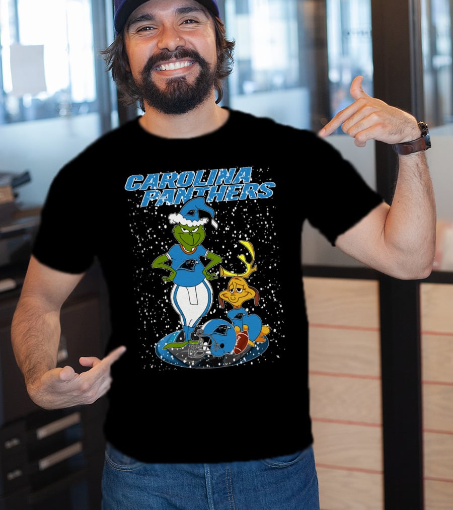 Grinchxmas Carolina Panthers Football Holiday Special T-Shirt