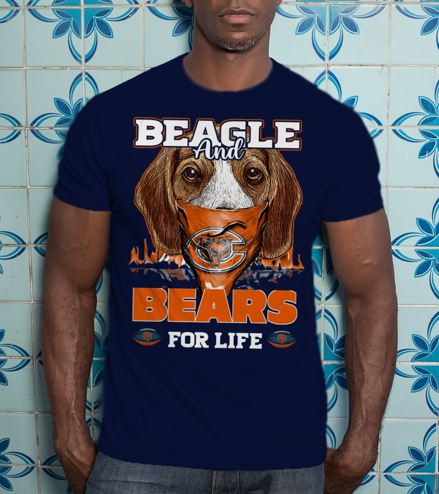 Beagle And Bears For Life Chicago Bears T-Shirt