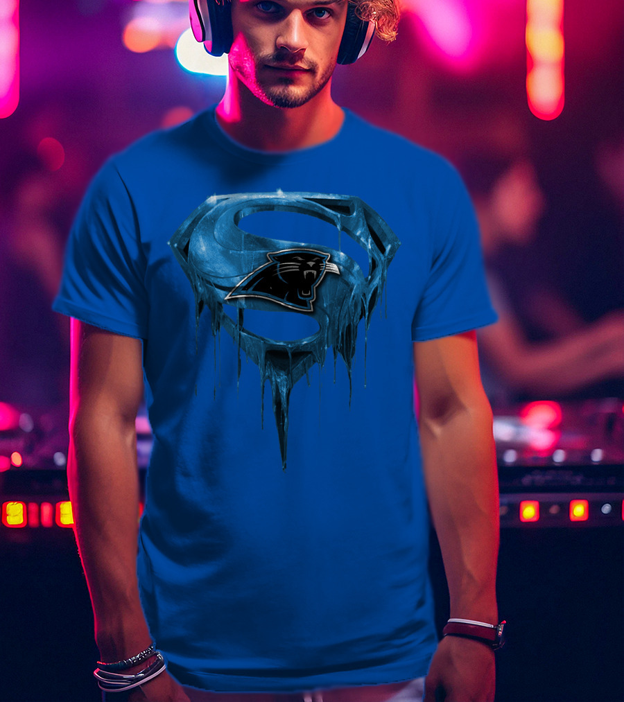 Spm Carolina Panthers Superman Ice T-Shirt