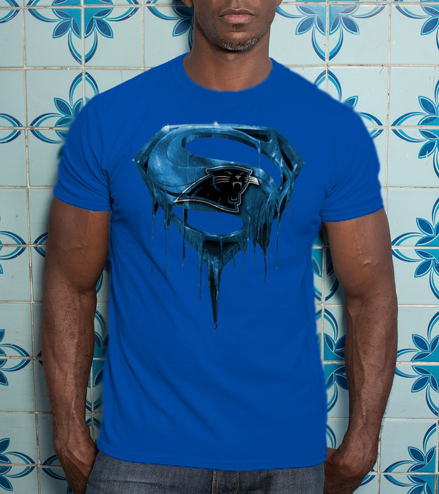 Spm Carolina Panthers Superman Ice T-Shirt
