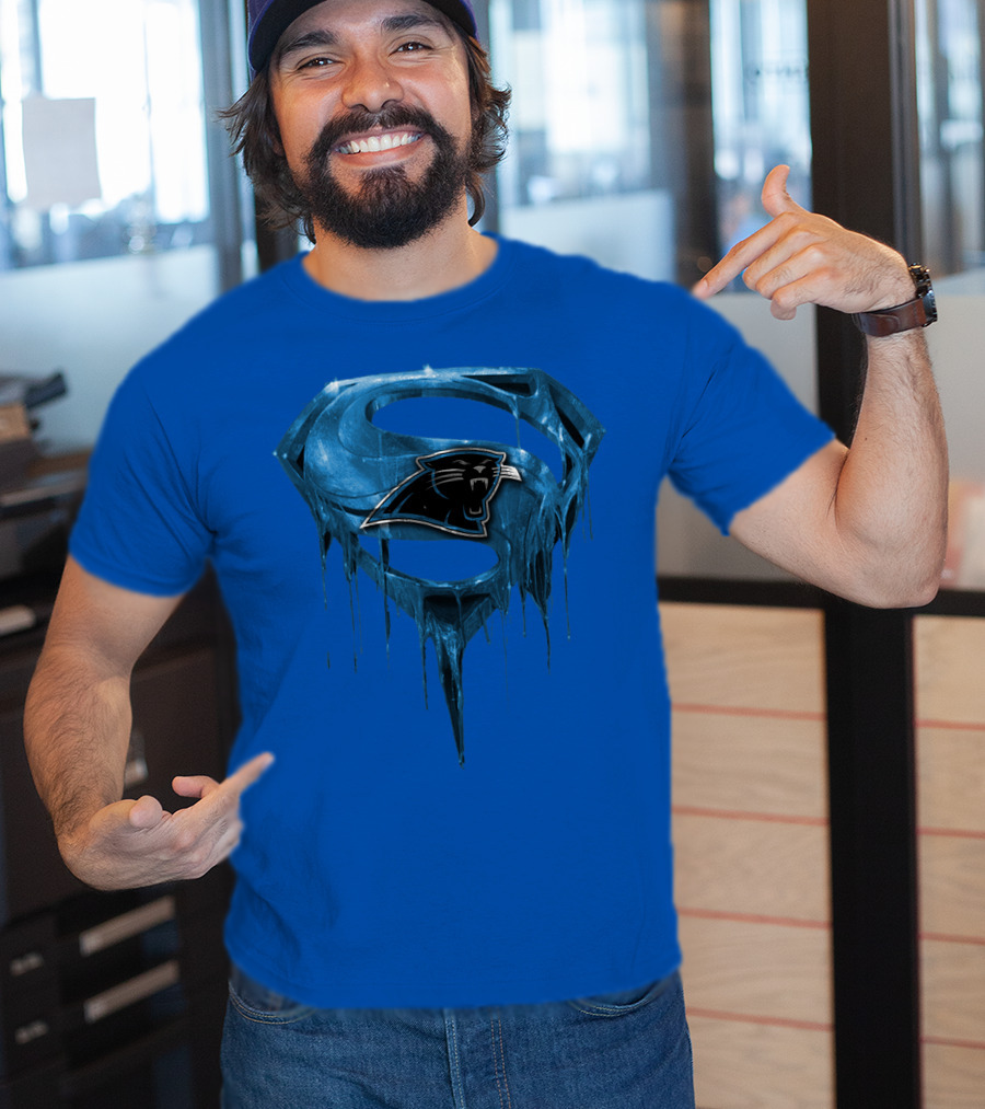 Spm Carolina Panthers Superman Ice T-Shirt