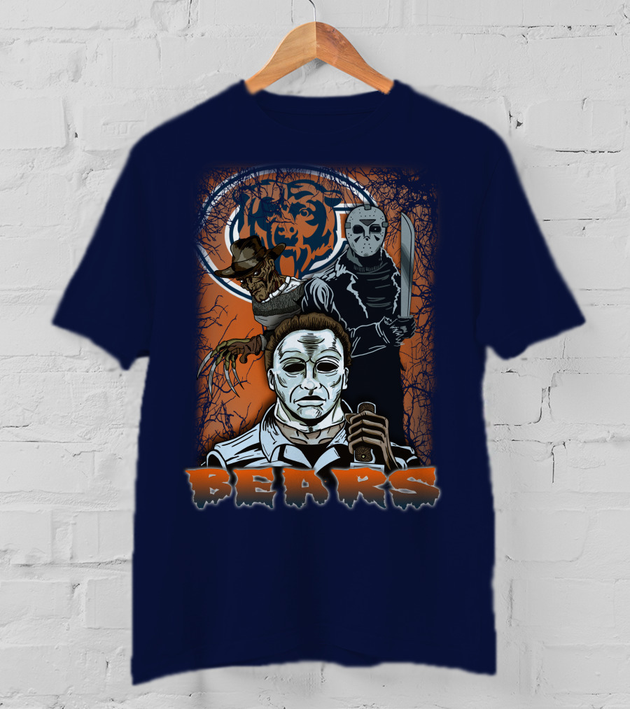 Chicago Bears Horror Icons Bear T-Shirt