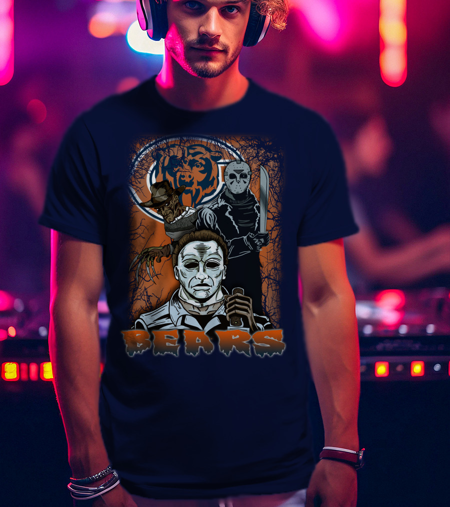 Chicago Bears Horror Icons Bear T-Shirt